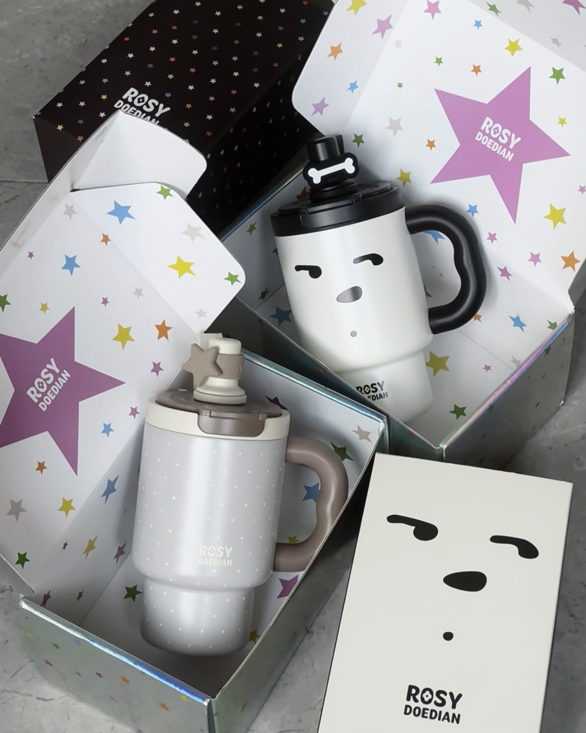 ROSYDOEDIAN 多喝熱水778保溫杯 吸管杯 豹紋 小狗 700ml 共5款