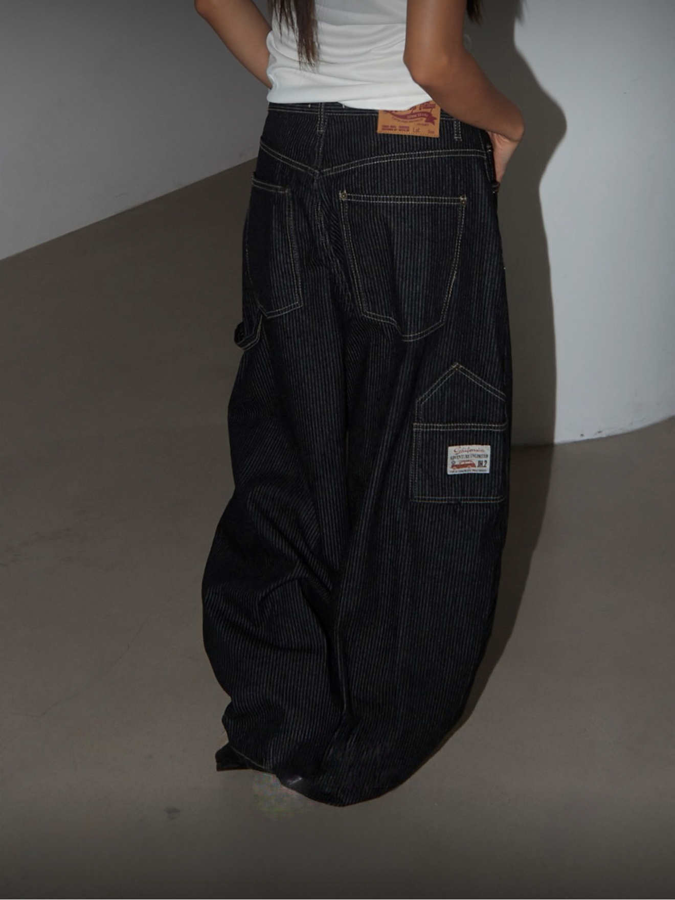 （3月韓國連線）P0221｜復古明線直間彎刀褲⊹ ࣪˖🕰️୭˚.