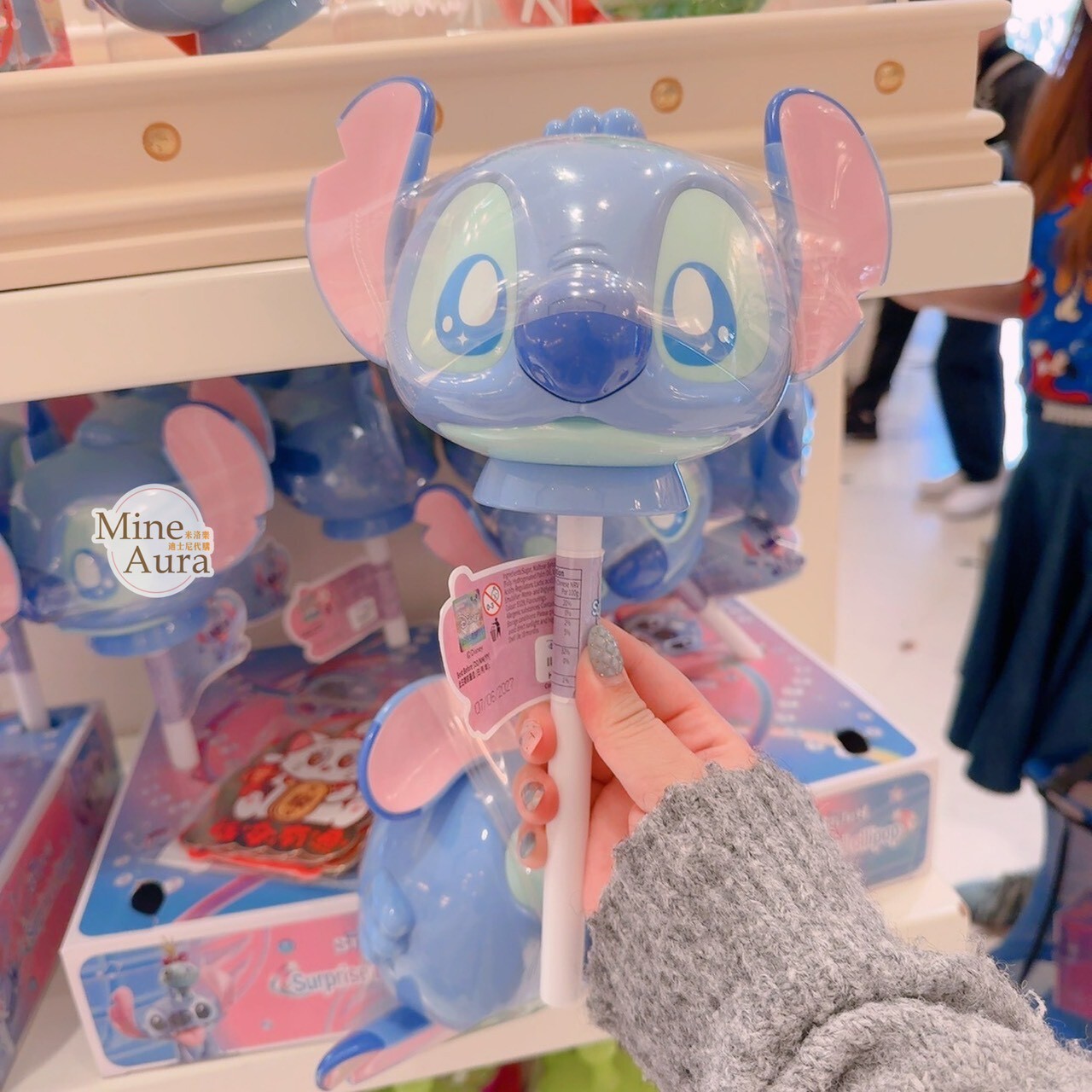 史迪奇 Stitch 大頭 造型 驚喜 棒棒頭 糖果 (內附貼紙) 星際寶貝 Lilo & Stitch -香港迪士尼樂園