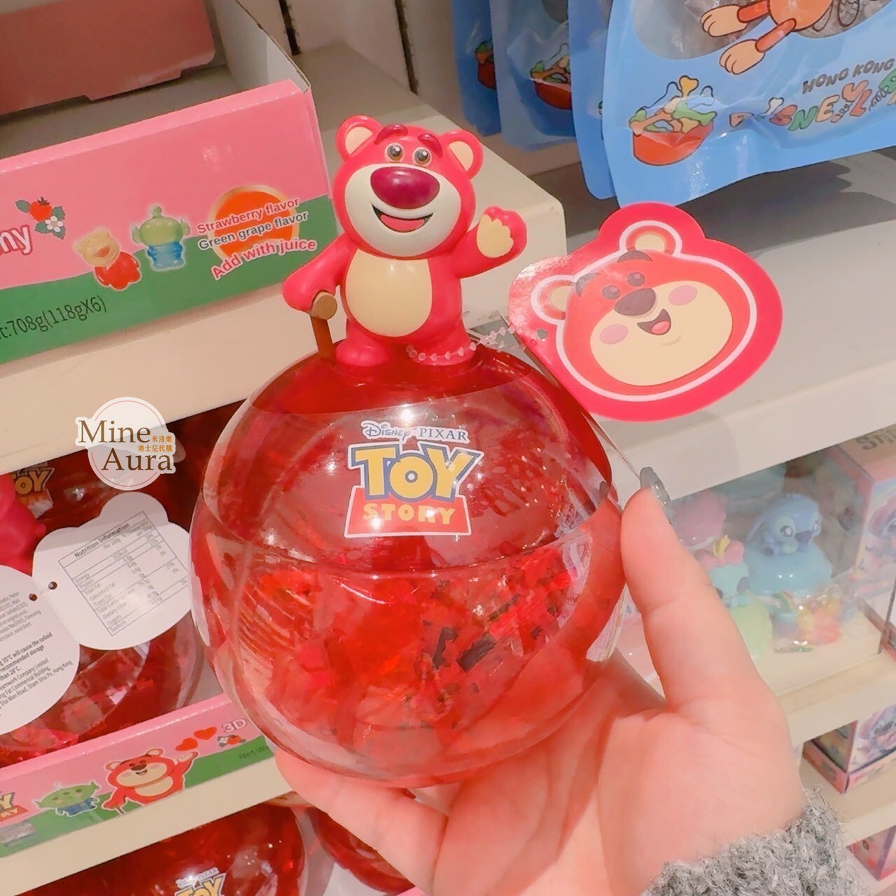 熊抱哥 Lotso 立體公仔 球狀 造型 糖果盒 玩具總動員 Toy Story -香港迪士尼樂園
