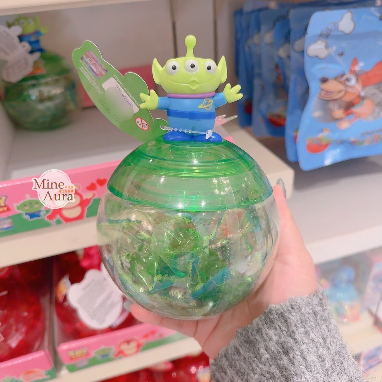 三眼怪 Alien 立體公仔 球狀 造型 糖果盒 玩具總動員 Toy Story -香港迪士尼樂園