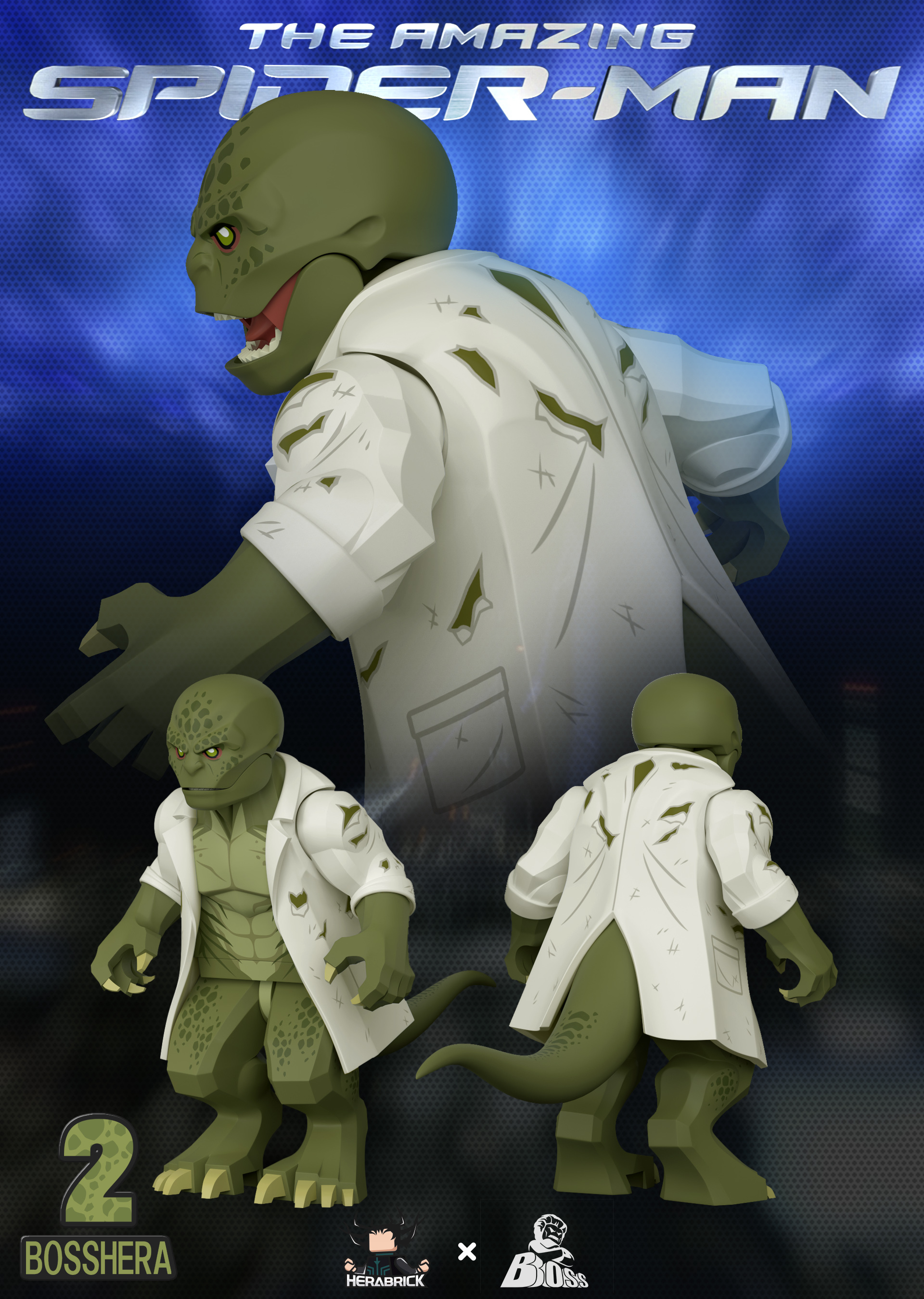 [Boss][Preorder] The Amazing Spider - Man Series "Dr. Lizard" V2 [PADprinted]