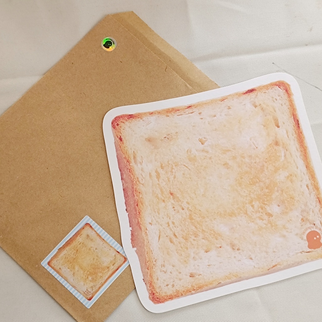 一分之一工作室．一比一吐司 軋型明信片