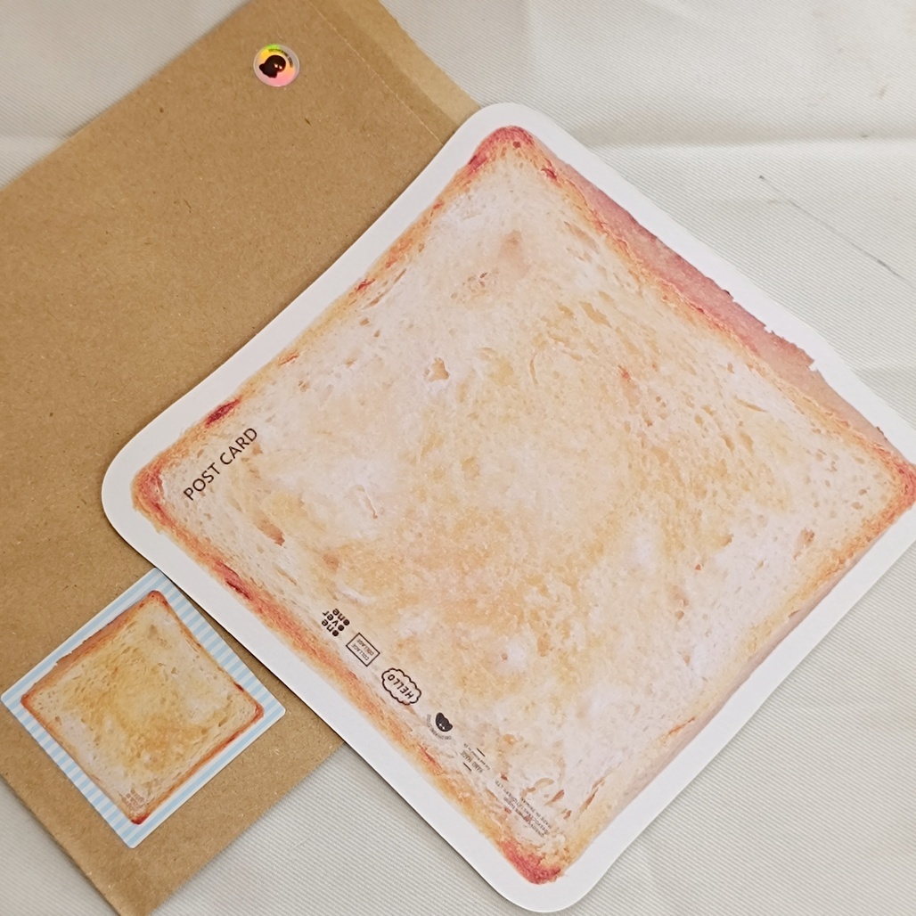 一分之一工作室．一比一吐司 軋型明信片