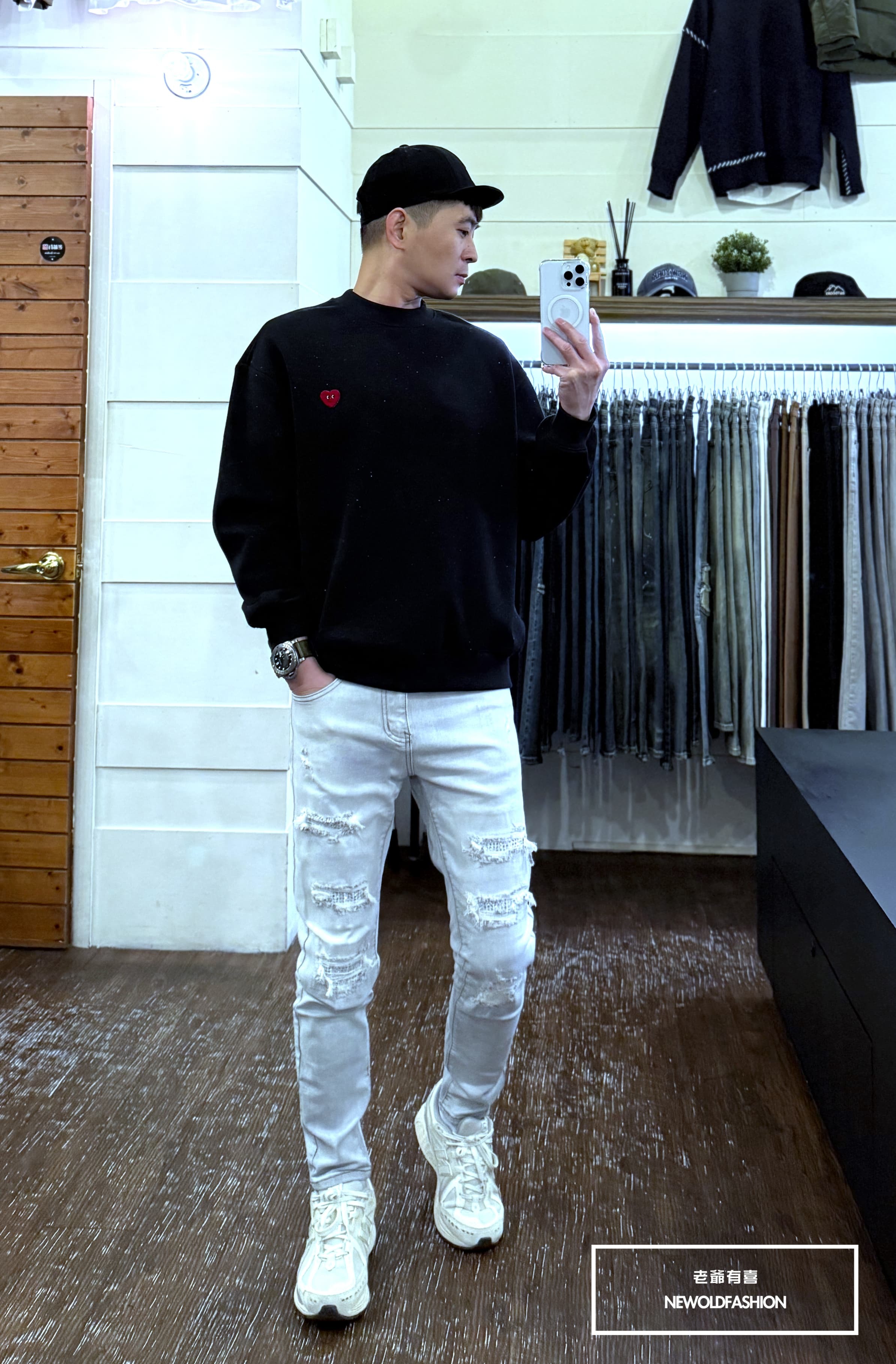 『官網限定』重磅水洗霧灰白鑽小直筒(NOF25123028)