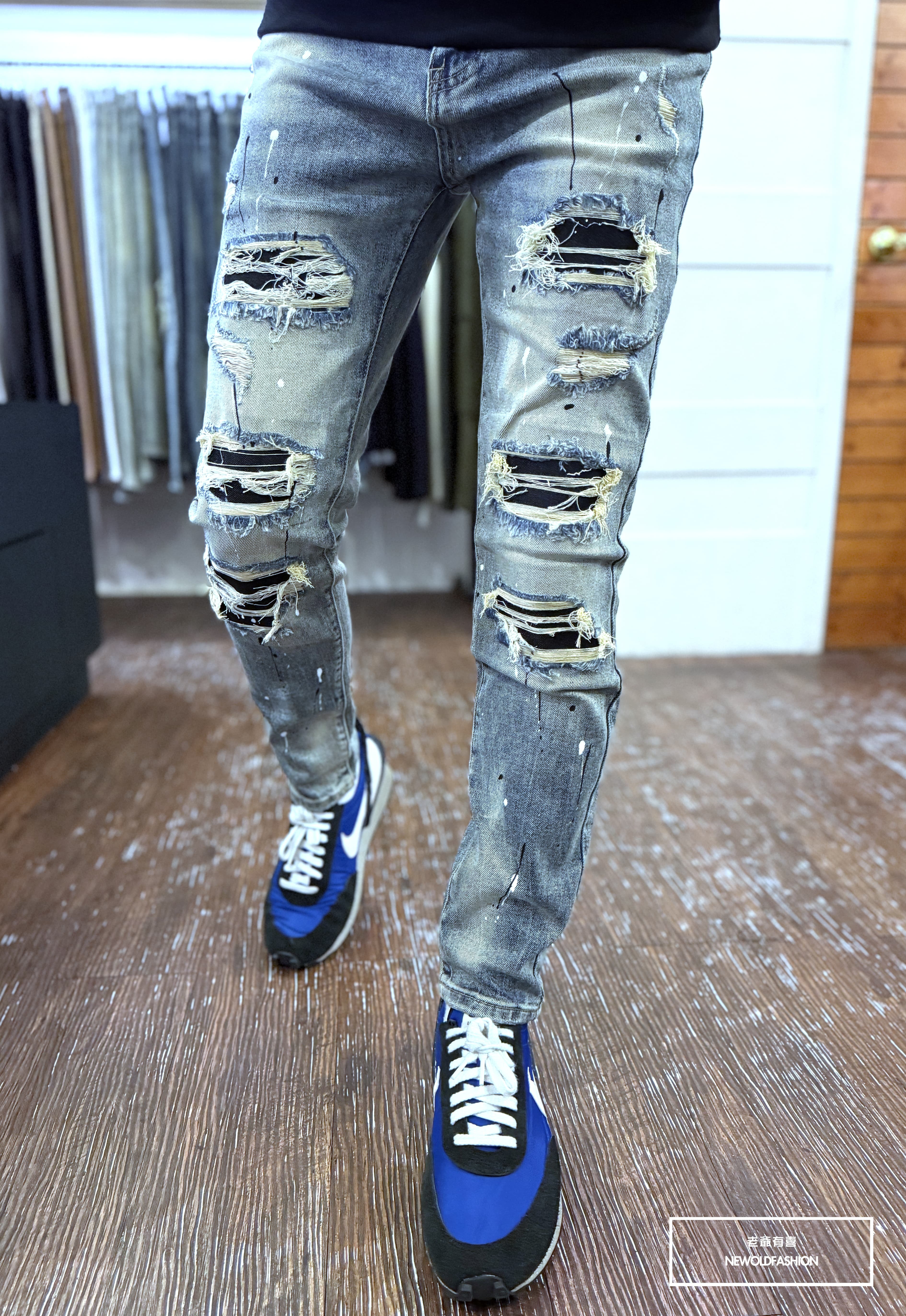 『官網限定』重磅對比噴漆大破壞小直筒(NOF25123083)