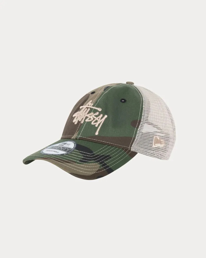 STUSSY x NEW ERA 9TWENTY BASIC TRUCKER Camo 迷彩卡車帽帽子