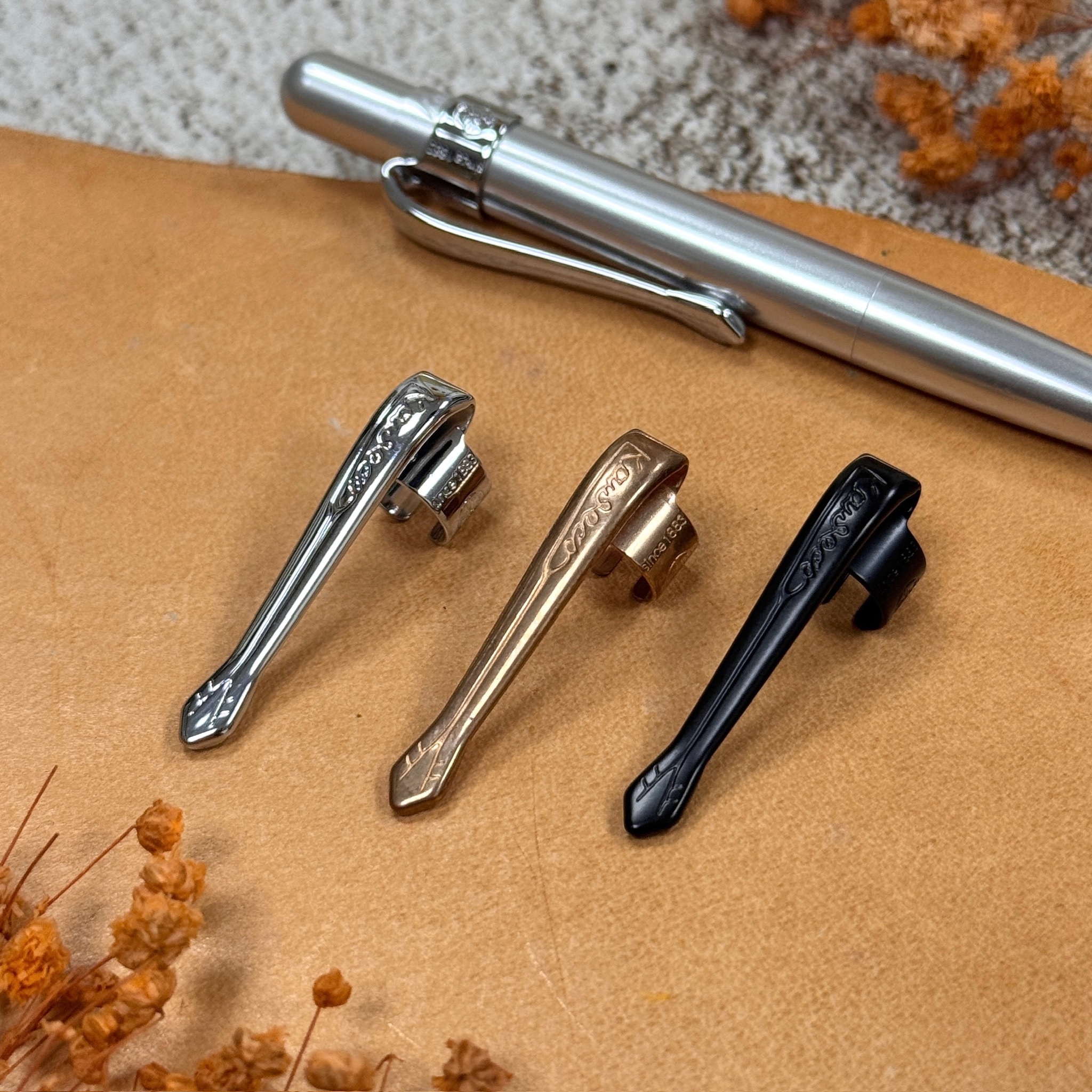 德國 KAWECO ｜ LILIPUT 短版原子筆（無蓋） 專用金屬筆夾