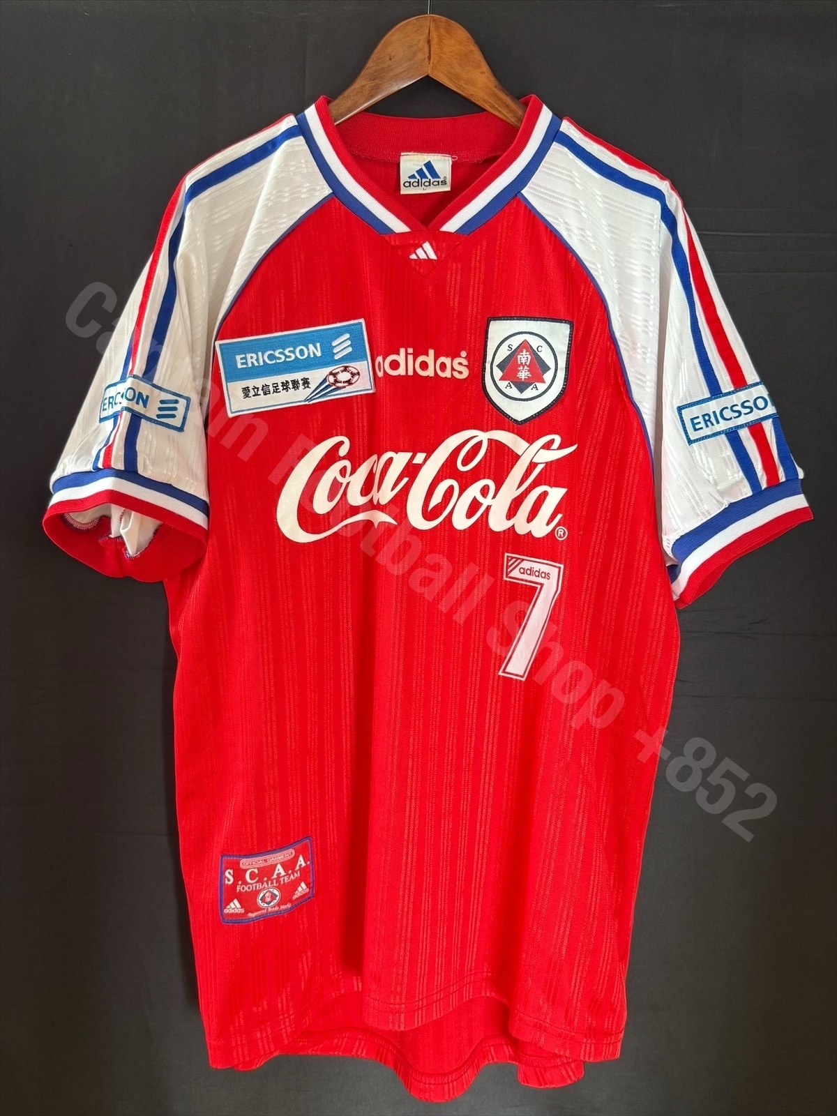 South China Football Team 1997-1998 Adidas Home Shirt #7