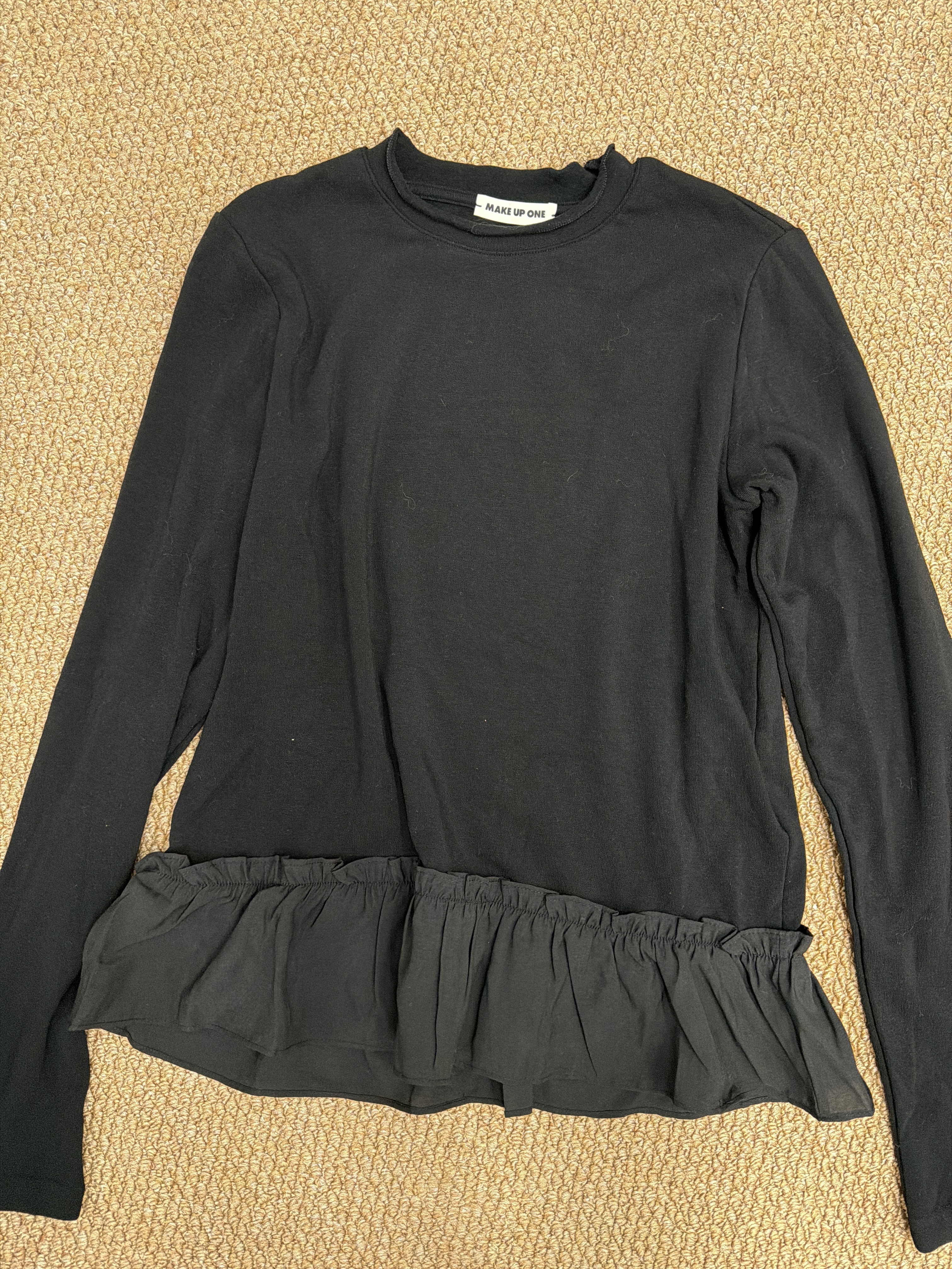 W00071超柔軟親膚木耳邊上衣