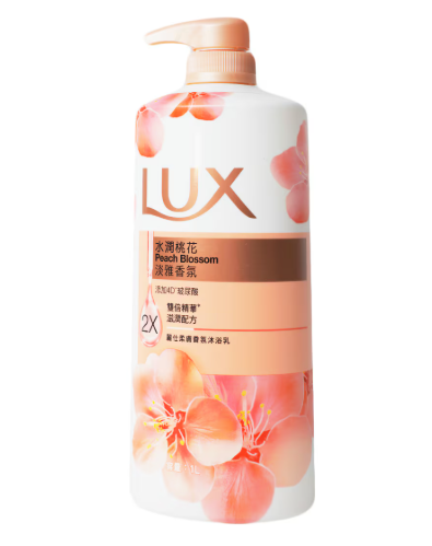 LUX麗仕水潤桃花淡雅香氛沐浴乳1000ml