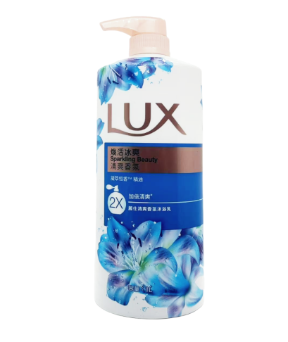 LUX麗仕煥活冰爽清爽香氛沐浴乳1000ml