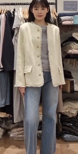 MN5427 小香風小流蘇外套 *特價* (優惠碼同充值購物金不適用)