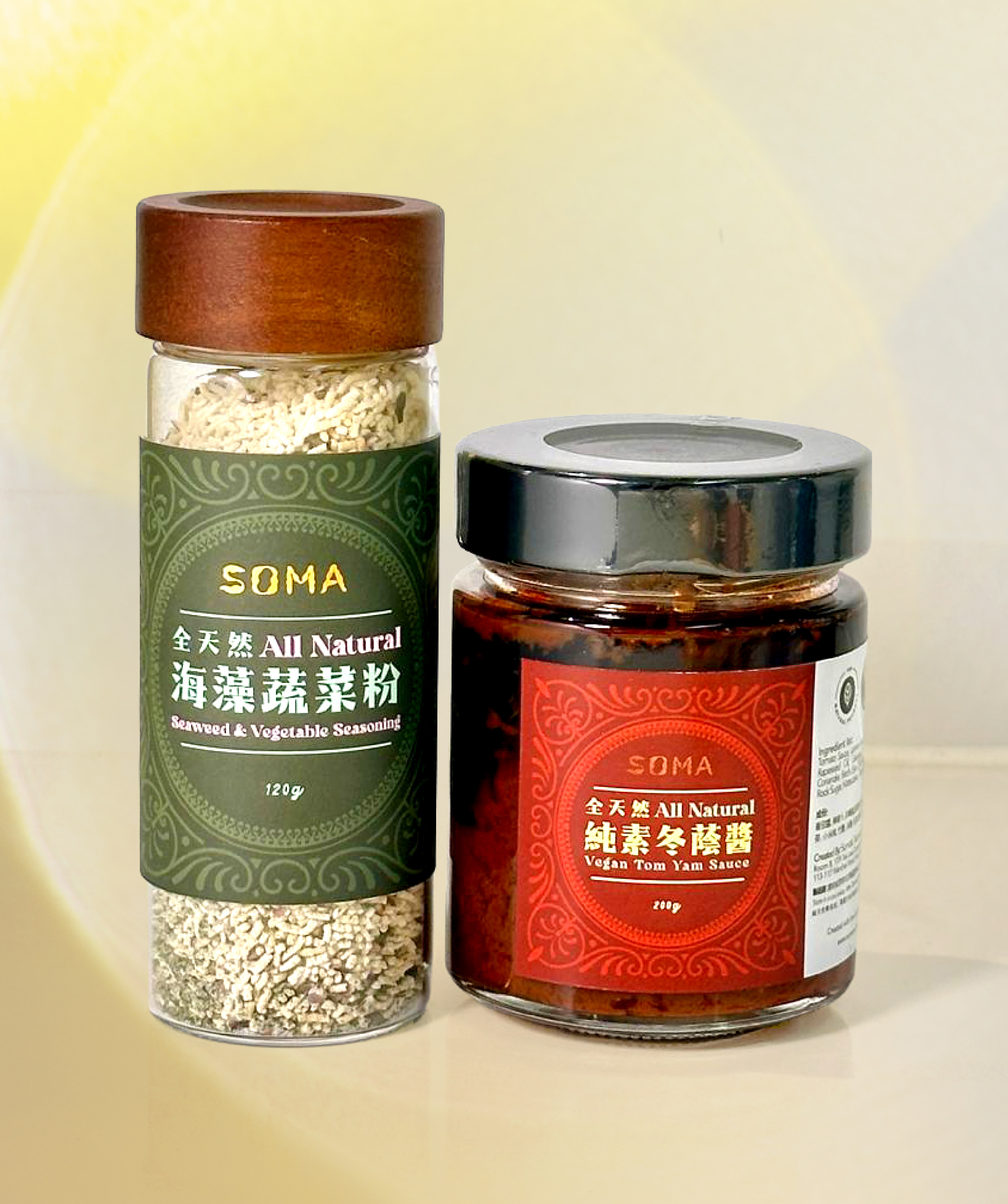 全天然海藻蔬菜粉 + 全天然素冬蔭醬 套裝