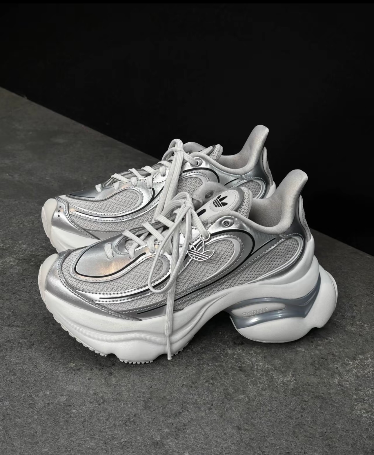 ADIDAS Originals OZVENUZ ODS SILVER WHITE 老爹鞋 太空灰銀 ki0557