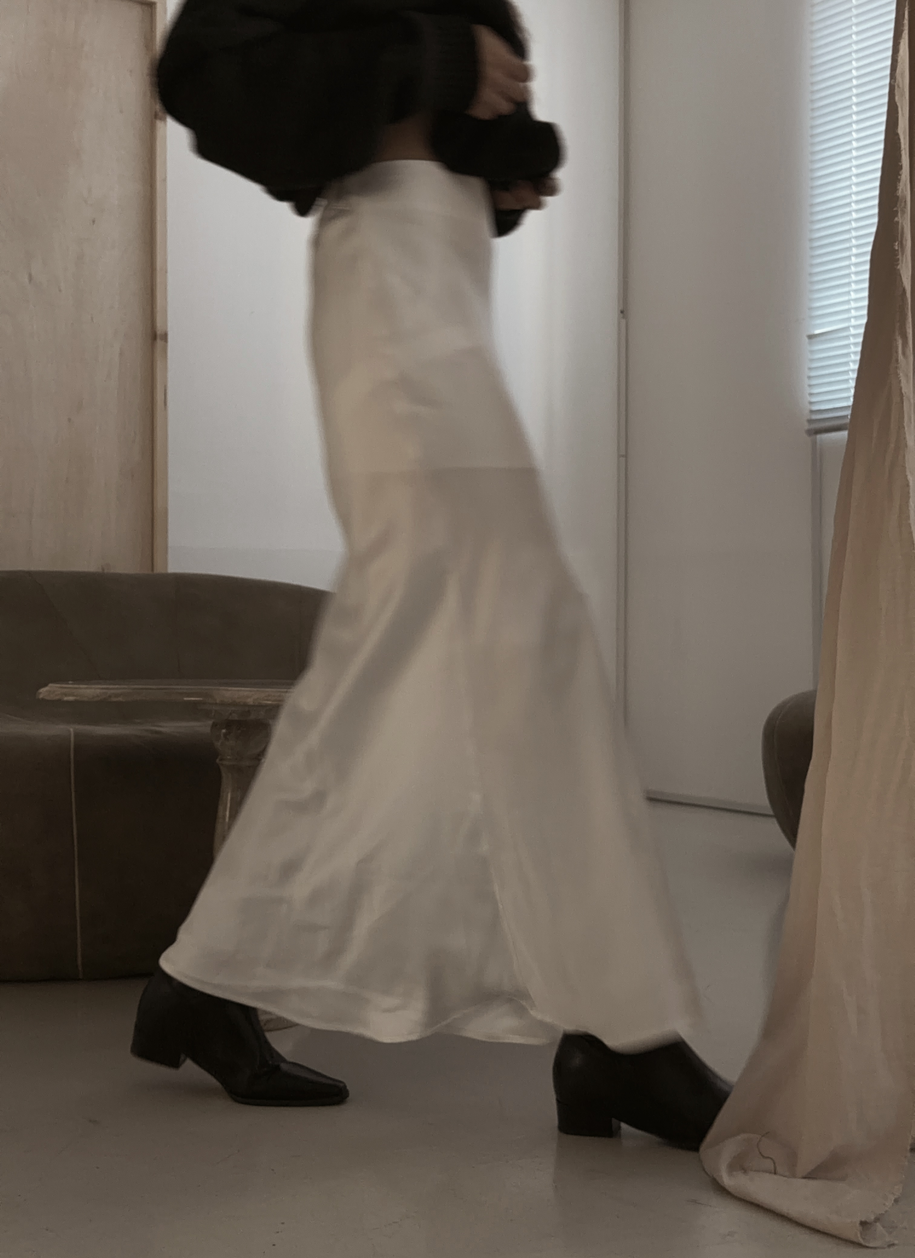 仙氣飄飄緞面長裙(三色)