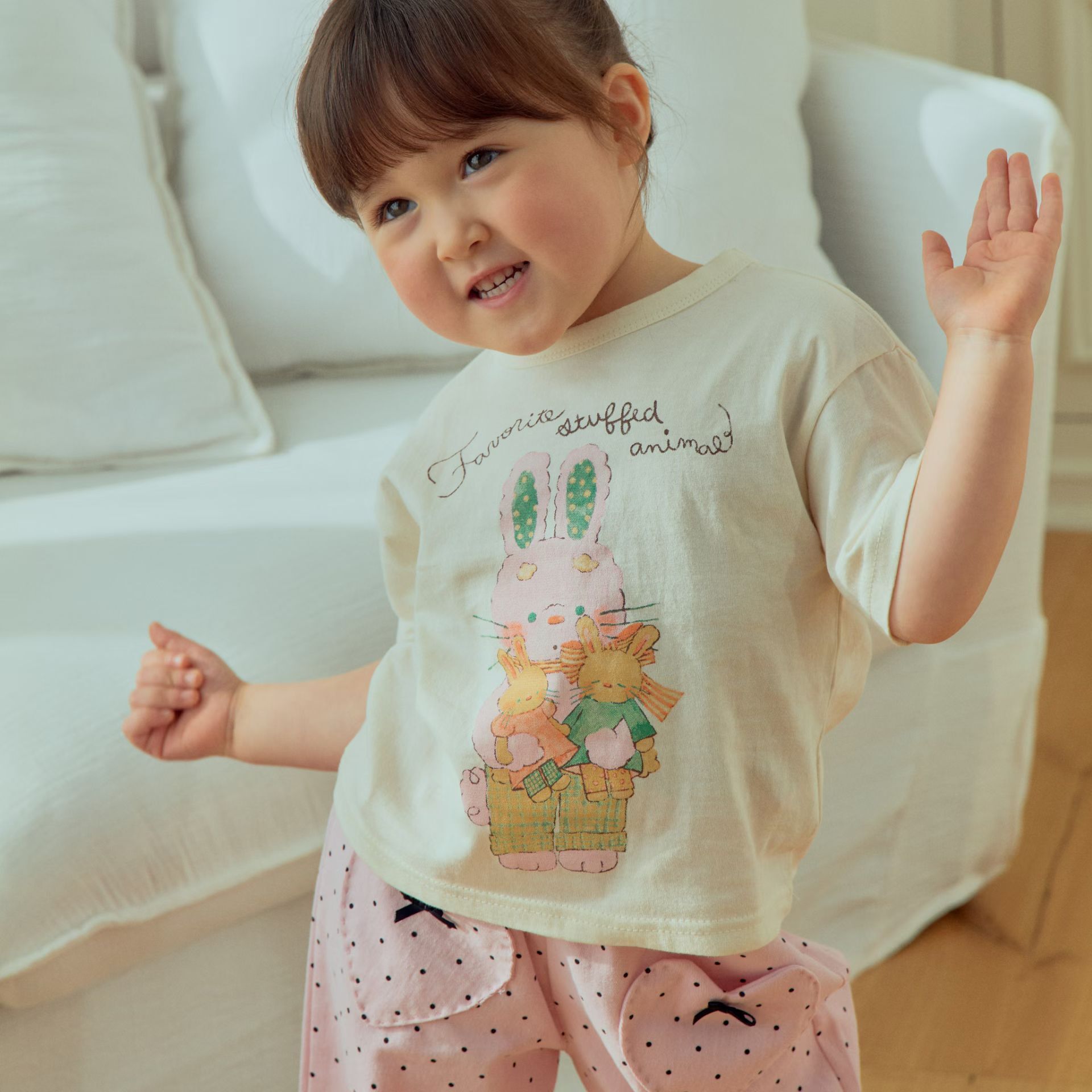 KR 1st blue SWEET BUNNY T shirt