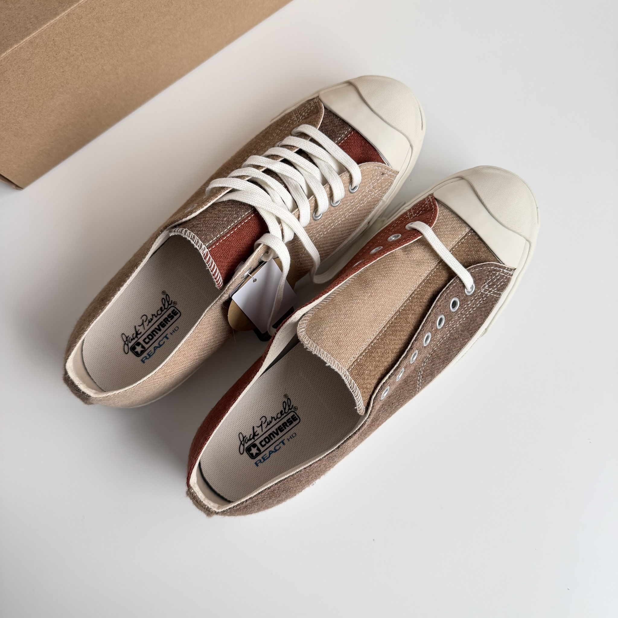 零碼出清，29CM┃日本 CONVERSE 羊毛 拼色 拼接 開口笑
