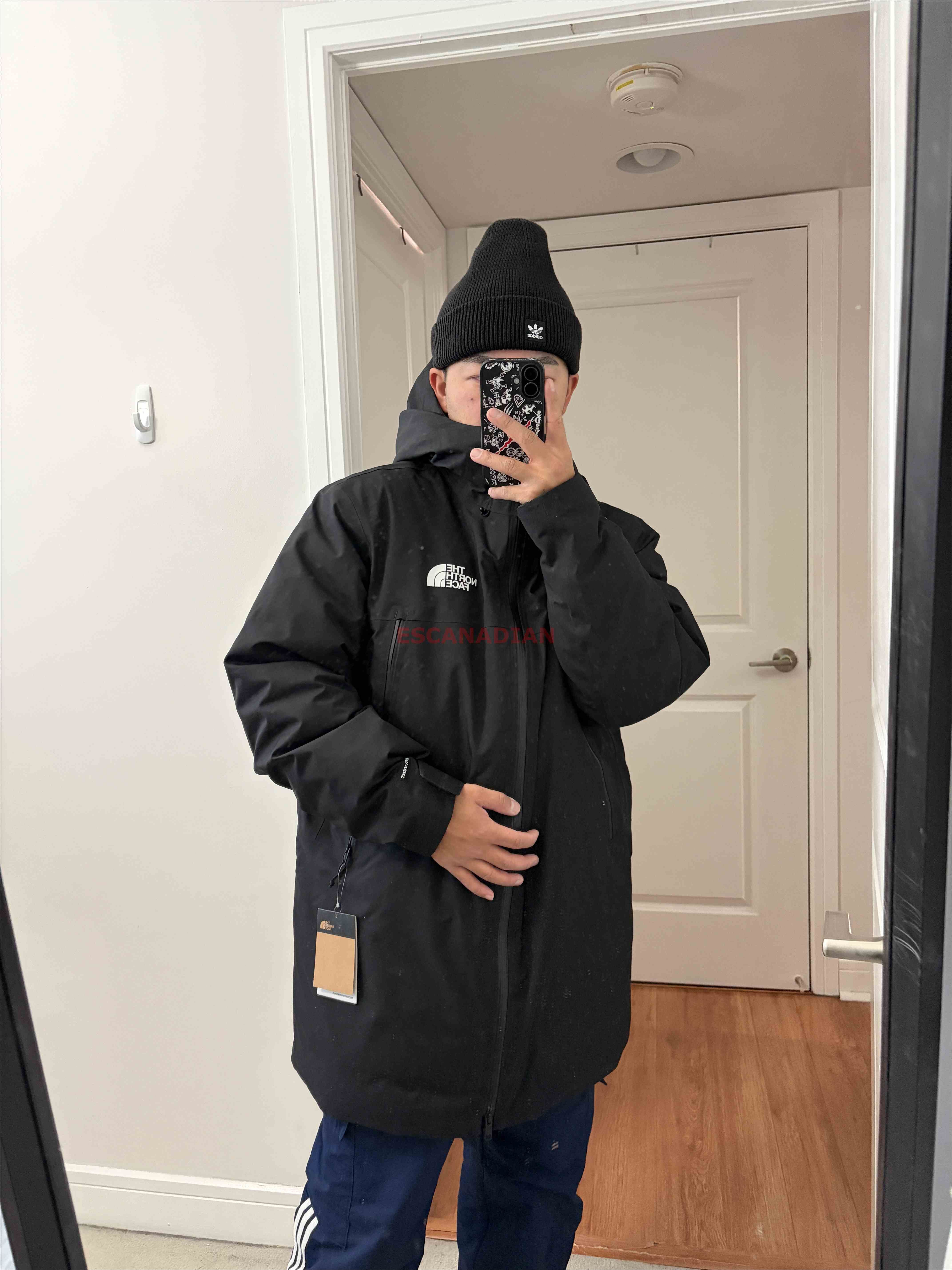 THE NORTH FACE(大尺碼優惠款) 男大人 600羽絨 MTN系列 防風 防水 長版 連帽 大衣