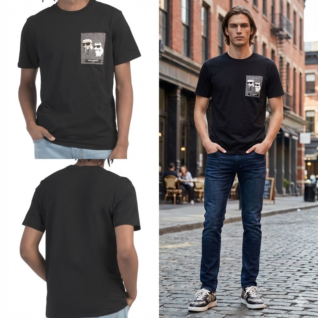 【預購】KARL LAGERFELD PARIS H012158 男裝短袖TEE