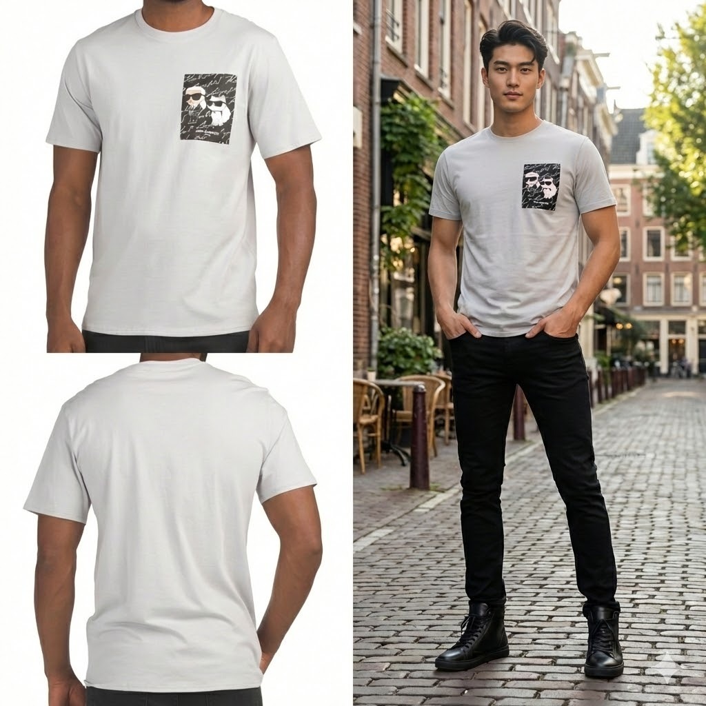【現貨】KARL LAGERFELD PARIS H012159 男裝短袖TEE