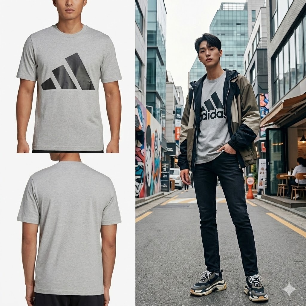 【預購】ADIDAS H012161 Essentials Big Logo 短袖TEE