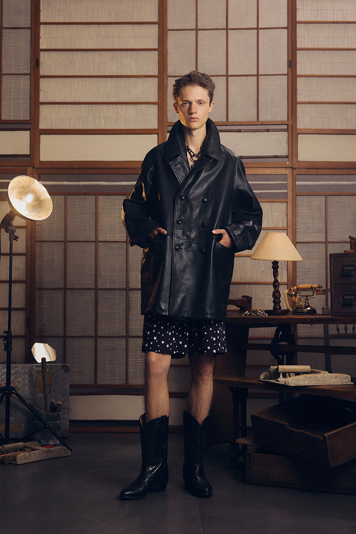 REFOMED X CCU LEATHER FORMAN COAT