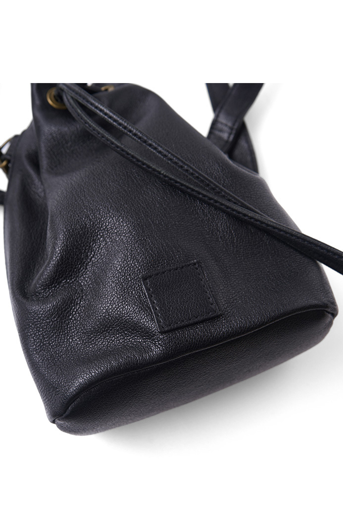 REFOMED X CCU LEATHER "KINCHAKU" BAG