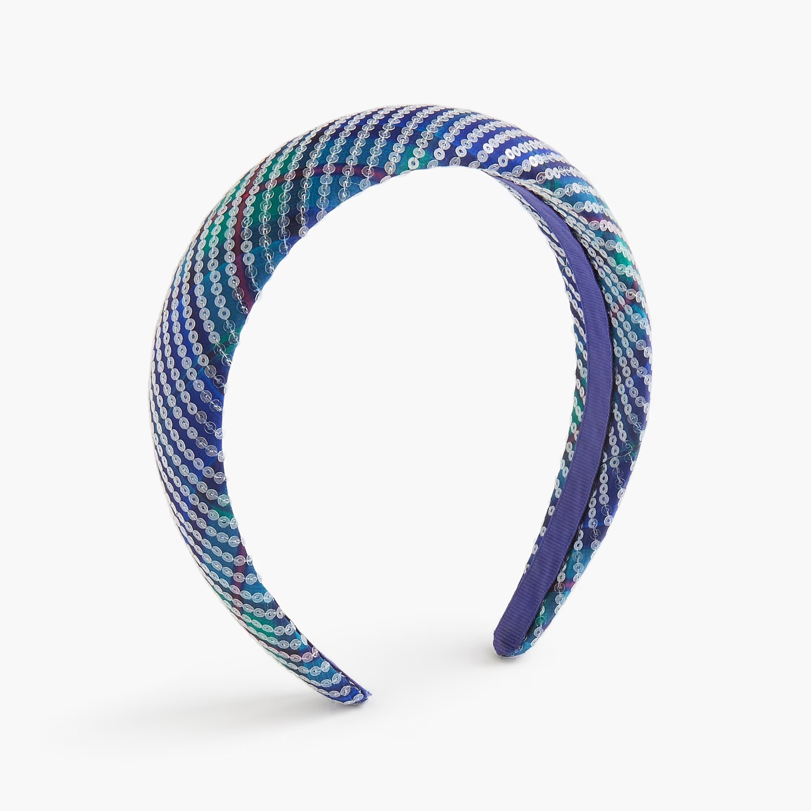 OBS261  J.Crew 闪片格仔蓬松发箍