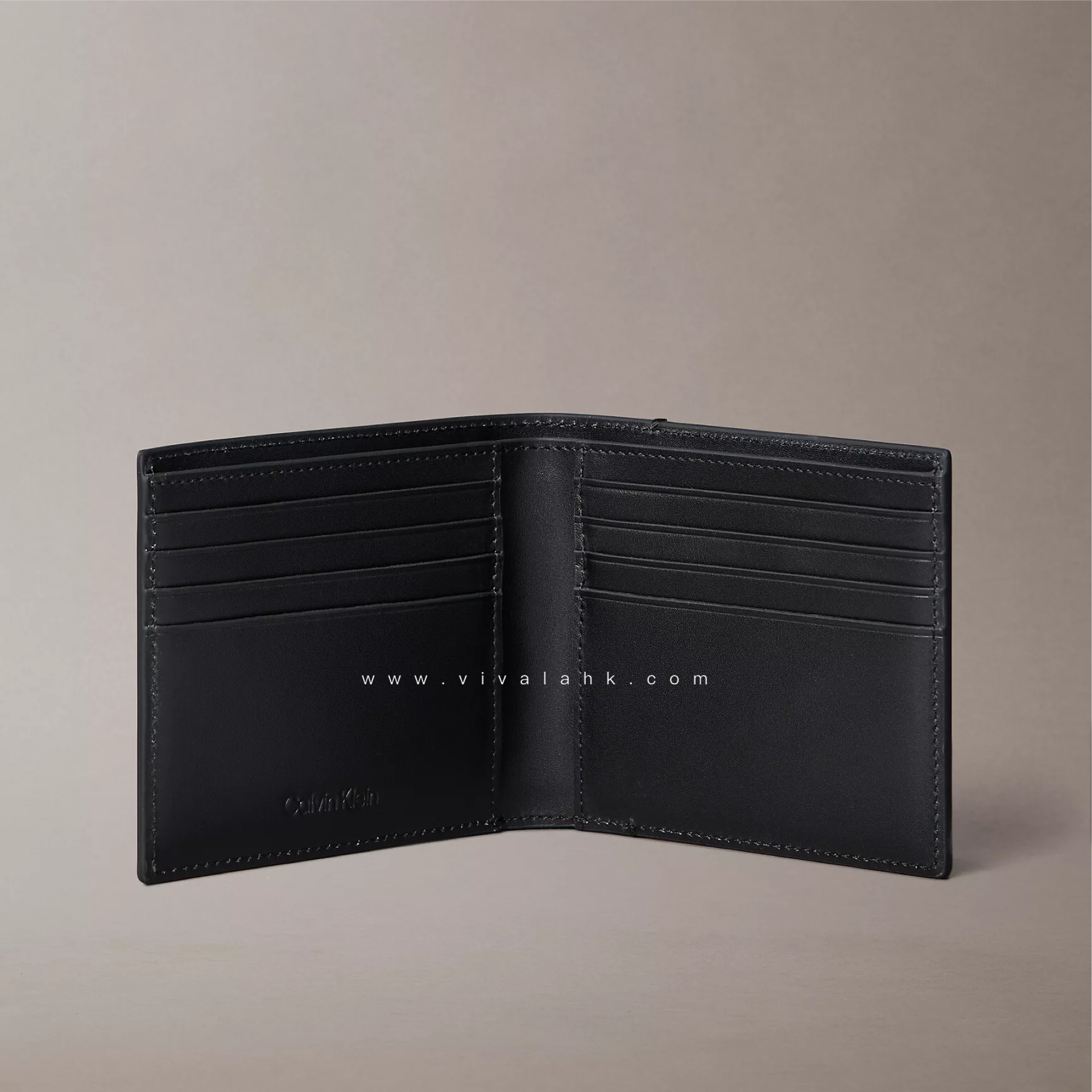 Calvin Klein - 細CK Logo 真皮男裝銀包 (8卡位)  (4G1030G)