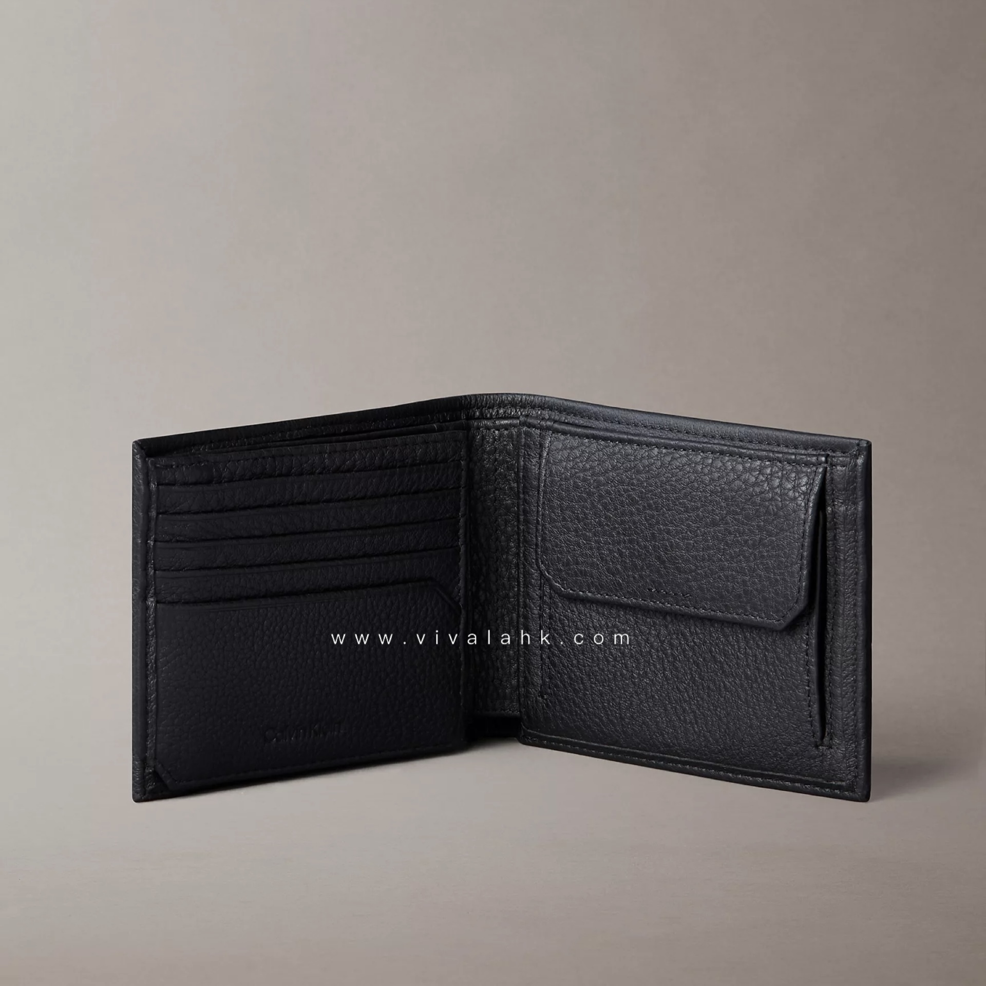 Calvin Klein - 男裝對摺厚款銀包 (有散子位) (荔枝皮) (4D3440G)