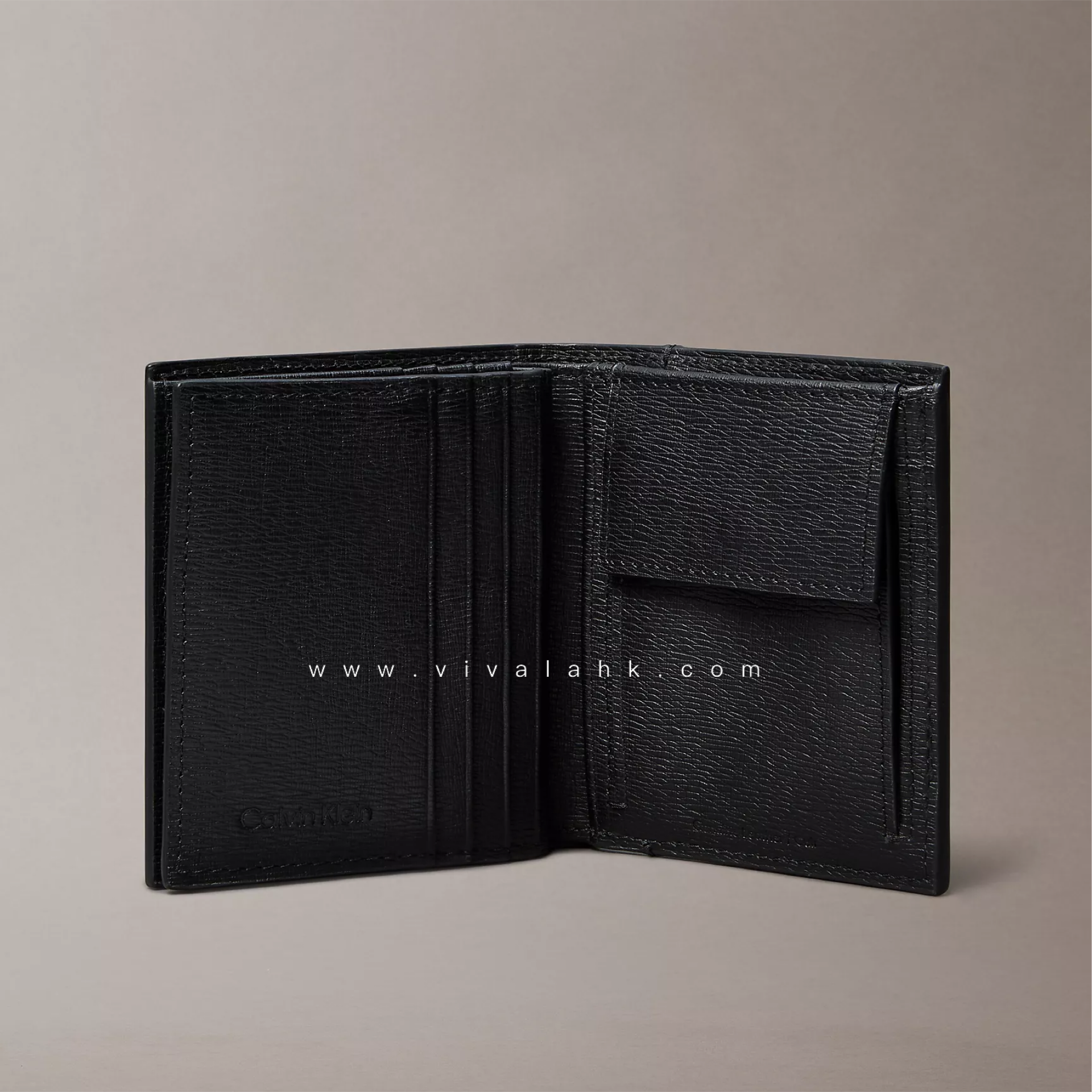 Calvin Klein - 男裝對摺厚款銀包 (散子位+紙幣位) (十字皮) (4D1075G)