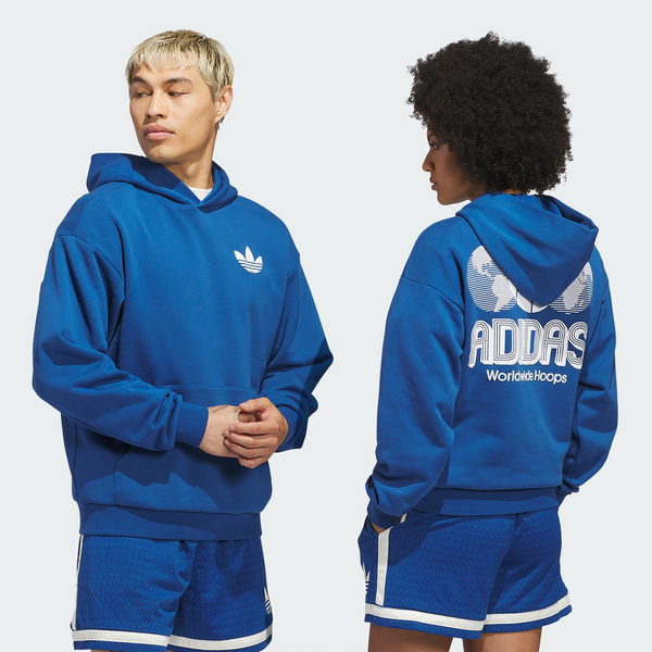 Adidas 愛迪達 Wwh Q1 Hoodie KE3940 男女 連帽上衣 帽t 連帽長袖 藍 白 亞版