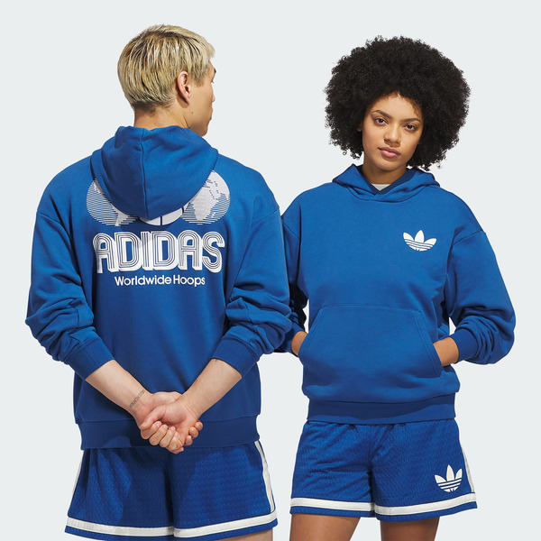 Adidas 愛迪達 Wwh Q1 Hoodie KE3940 男女 連帽上衣 帽t 連帽長袖 藍 白 亞版