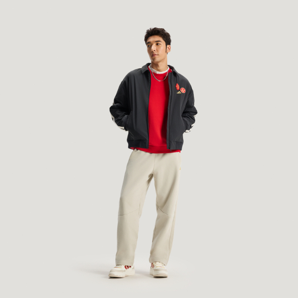 Adidas 愛迪達 Nyr 3s Wv Jkt KE4057 男 立領外套 運動外套 休閒穿搭 黑 白 亞版