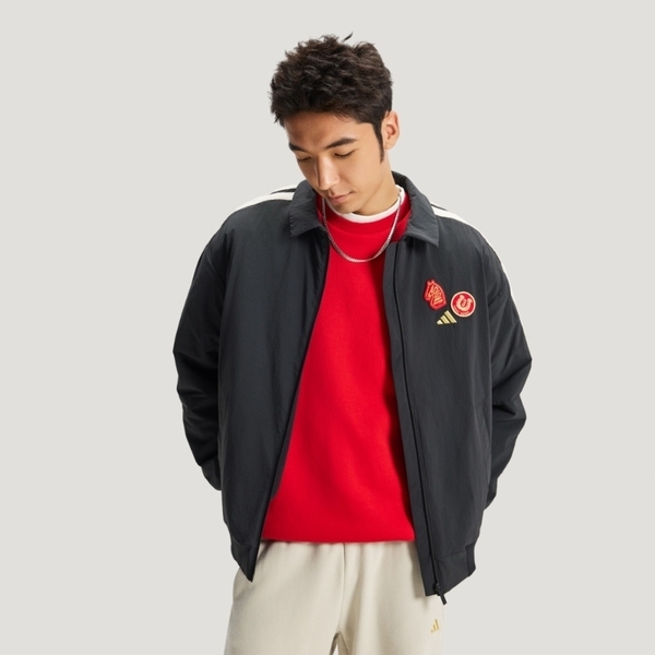 Adidas 愛迪達 Nyr 3s Wv Jkt KE4057 男 立領外套 運動外套 休閒穿搭 黑 白 亞版