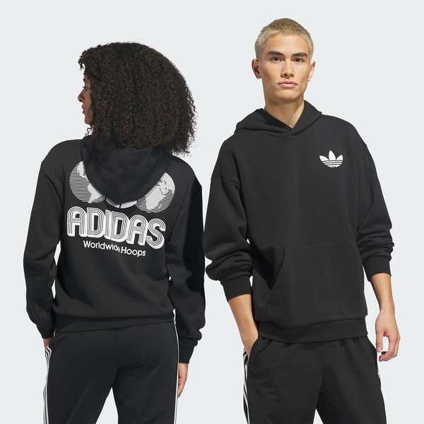 Adidas 愛迪達 Wwh Q1 Hoodie KA9358 男女 連帽上衣 帽t 連帽長袖 黑 白 亞版