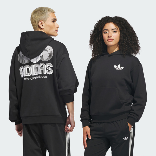 Adidas 愛迪達 Wwh Q1 Hoodie KA9358 男女 連帽上衣 帽t 連帽長袖 黑 白 亞版
