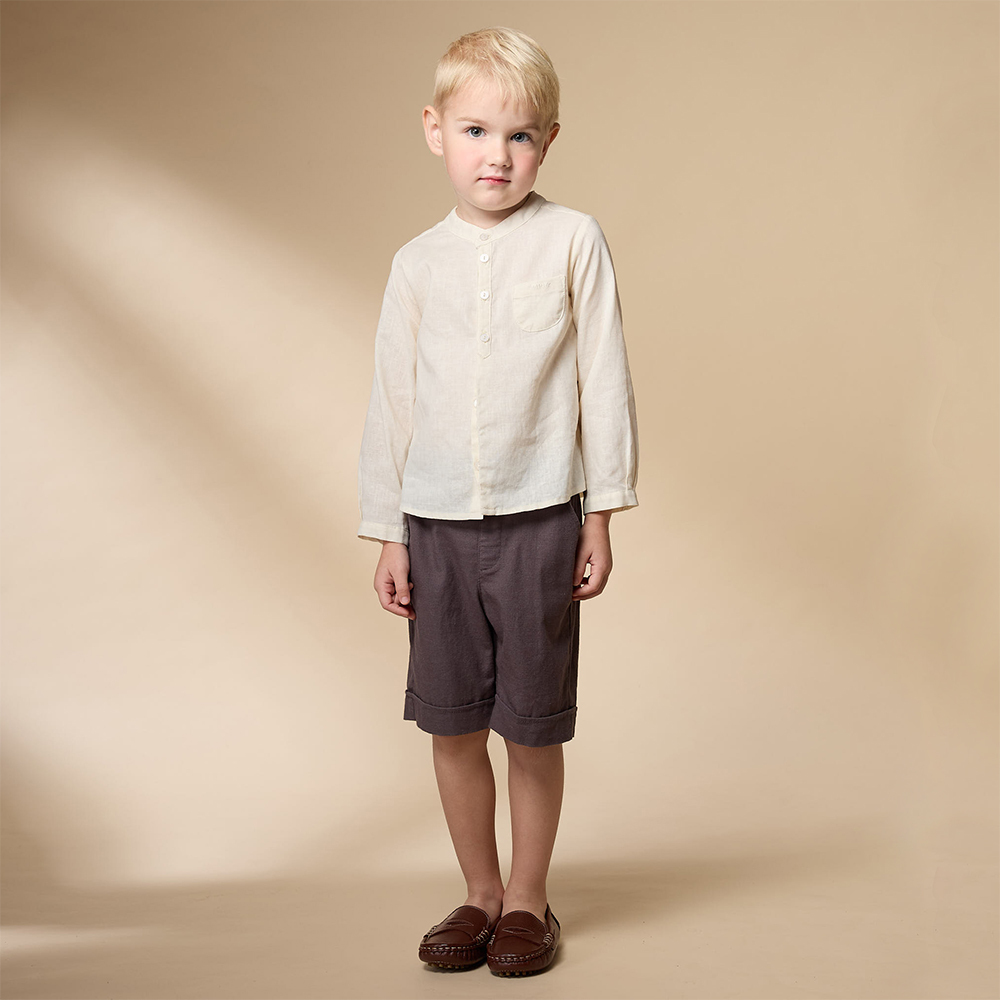 PIPPY 紳士風可調腰圍正式款短褲 灰