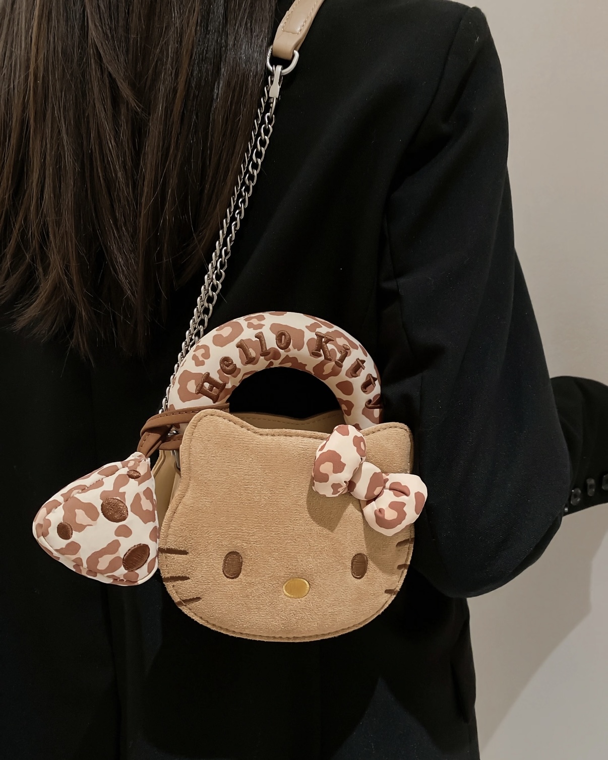 <正版授權>TOUTOU & HELLO KITTY 聯名大臉鍊條包 肩背包 手提包 可愛 共5色