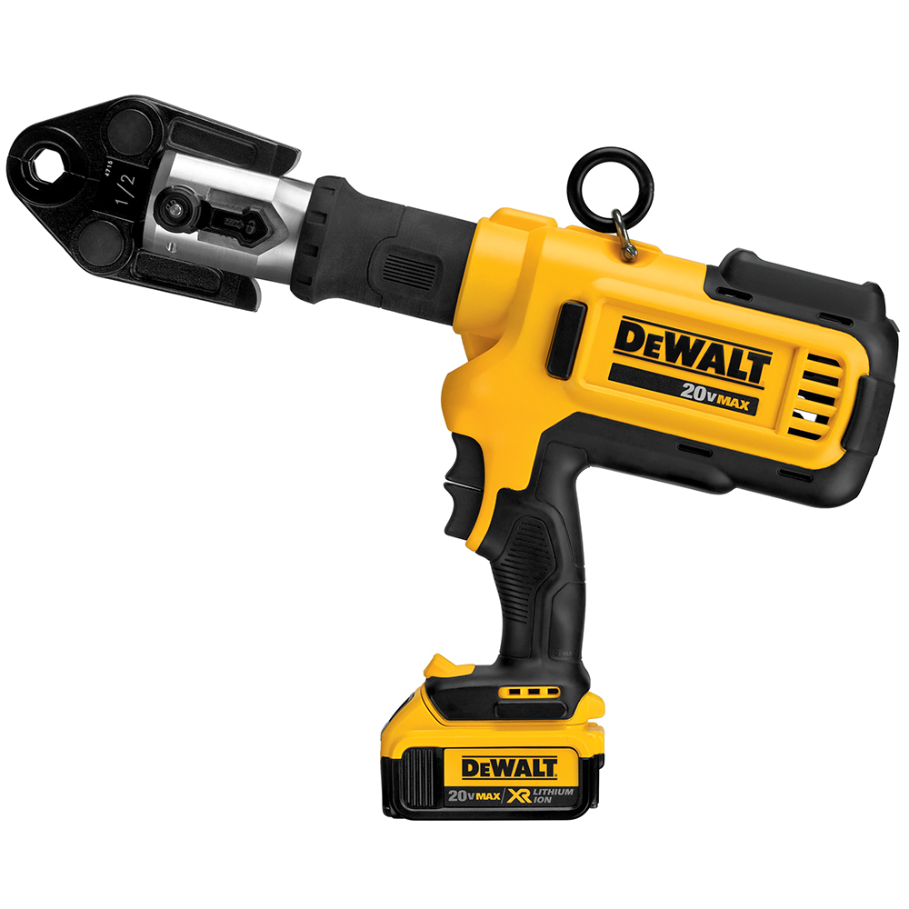 得偉 DEWALT 20V 超鋰電 接鉗 壓接鉗 DCE200M2 雙電 4.0 + 水用管夾組 DCE200