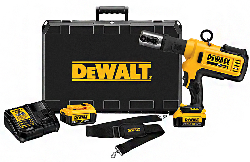 得偉 DEWALT 20V 超鋰電 接鉗 壓接鉗 DCE200M2 雙電 4.0 + 水用管夾組 DCE200