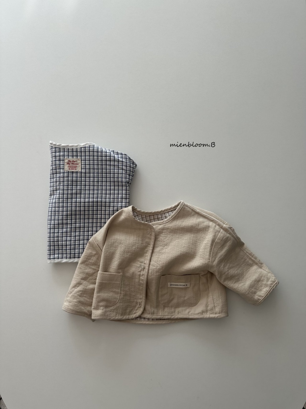 正韓春 Mien 嫩嬰/小童日系風雙面穿外套