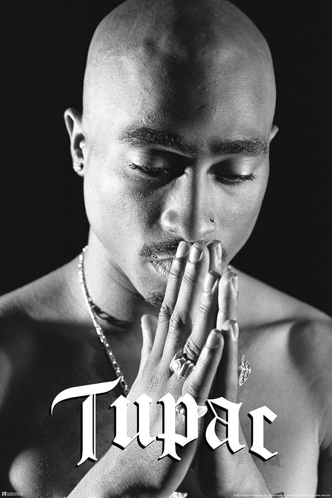 2Pac 傳奇饒舌歌手 Tupac-Praying 原裝進口經典海報 58 x 86cm