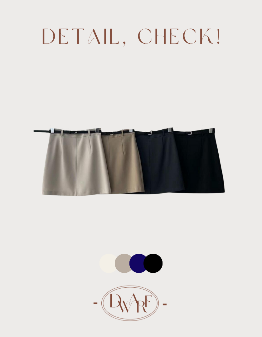 COME BACK! 《KR》俐落西裝短裙(連belt)