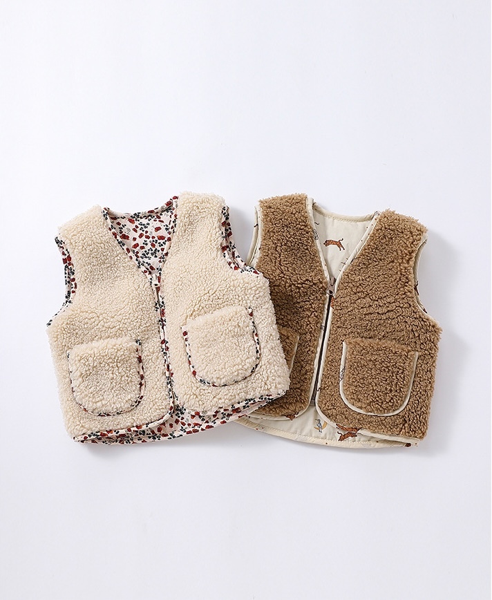 羊羔絨口袋背心(73-100)