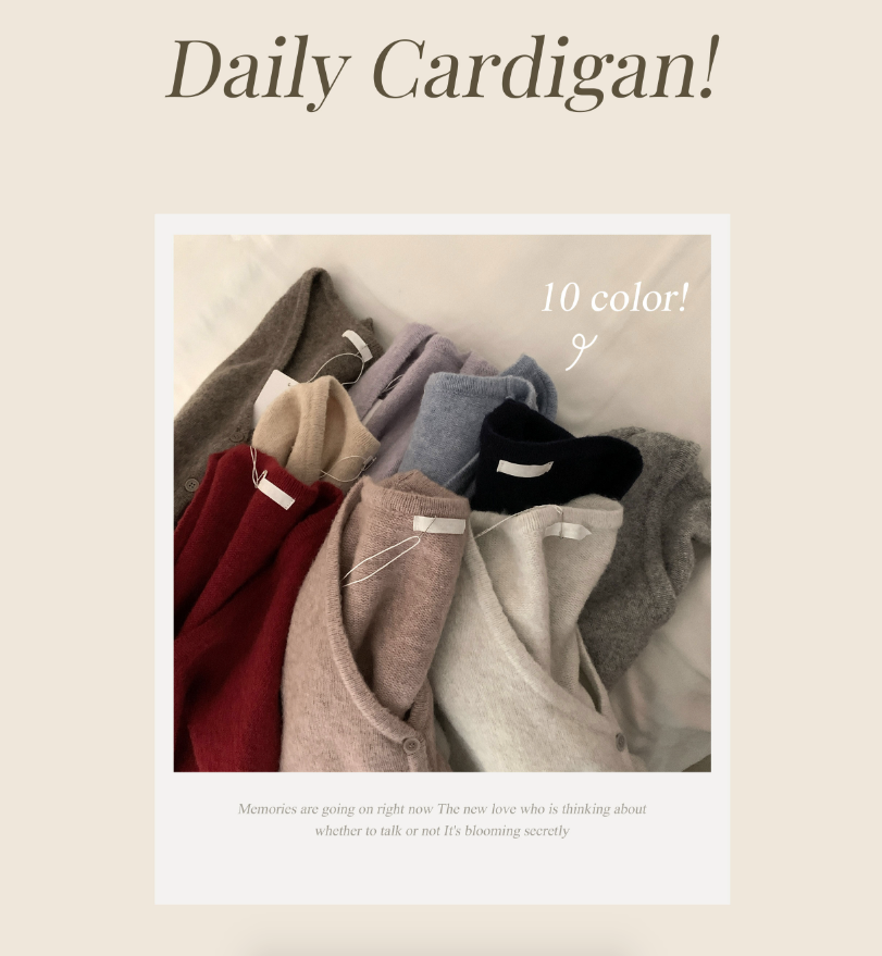 春季預訂｜V領針織紐扣羊毛寬鬆基礎開襟衫