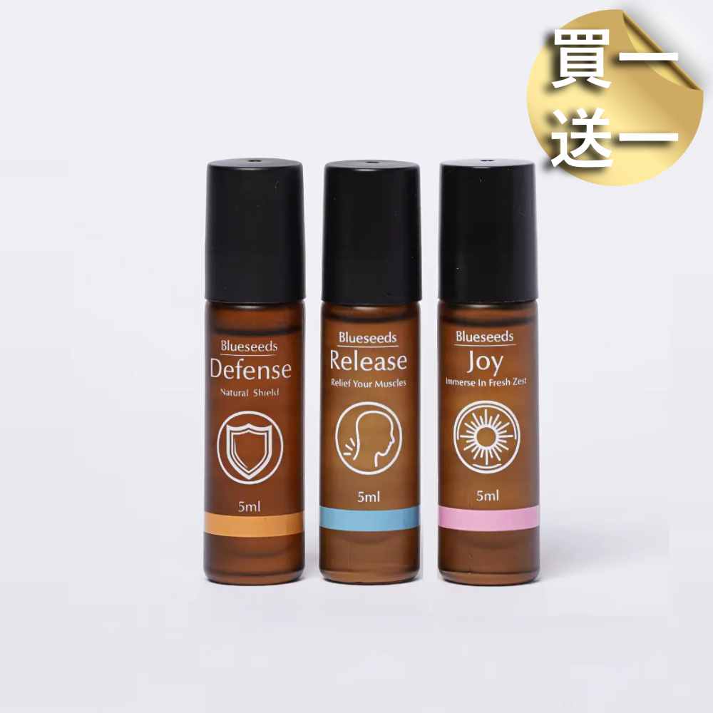 【買一送一】輕芳療舒緩 / 防禦 / 愉悅滾珠精油 5ml  ( 3 款任選 )
