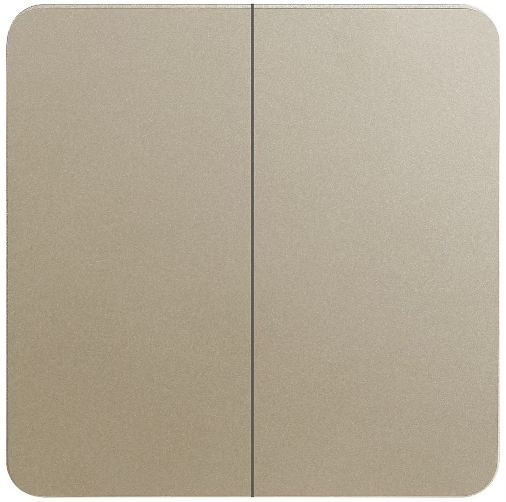 Hager Dream  二位單控 開關掣 (白色/典雅金/騎士黑/星際灰)