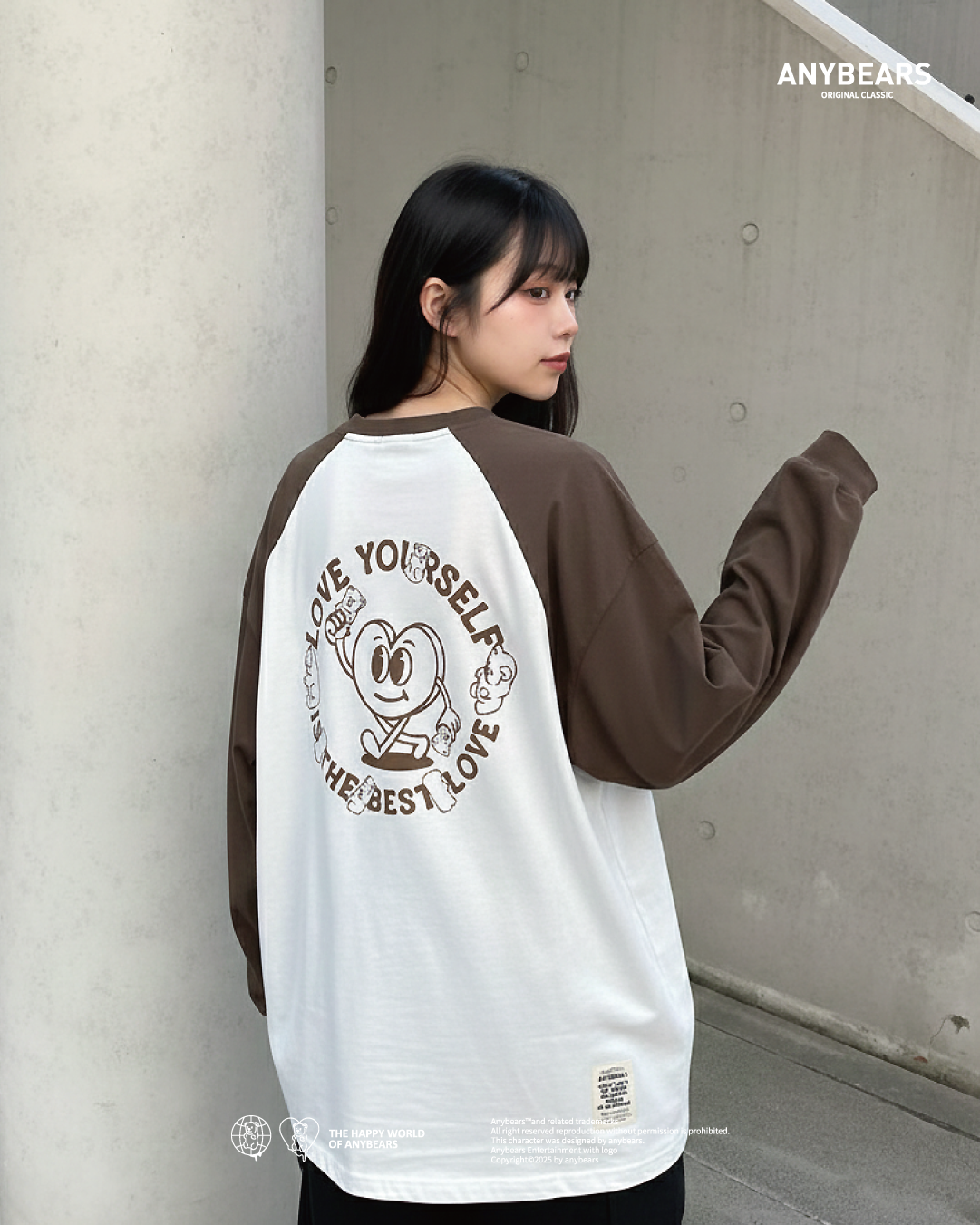 AB-CLS®愛心人拼接長T-S02 Love Human Long-sleeved Shirt